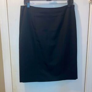 Kasper Petite 6P lines black skirt 24-391-2